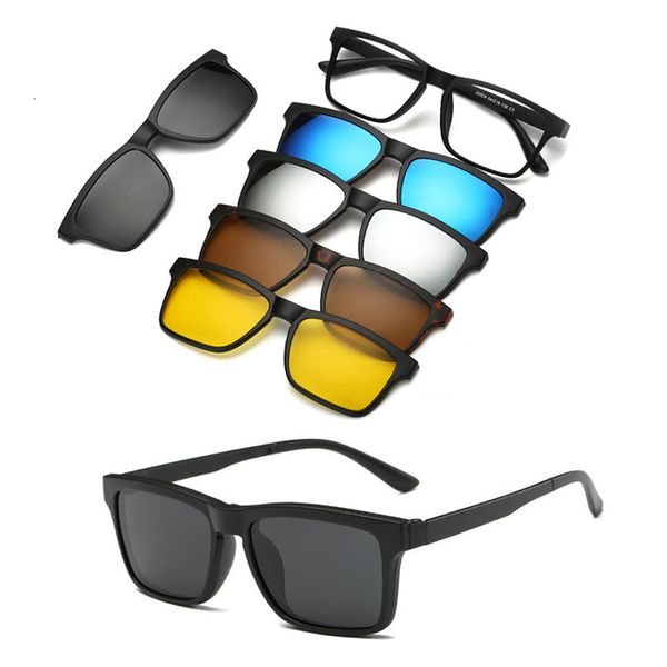 sunglasses frames fashion optical spectacle frame men women with 5 clip on polarized magnetic glasses for male myopia eyeglasses rs159 23010, Silver
sunglasses frames fashion optical spectacle frame men women with 5 clip on polarized magnetic glasses for male myopia eyeglasses rs159 23010, Silver