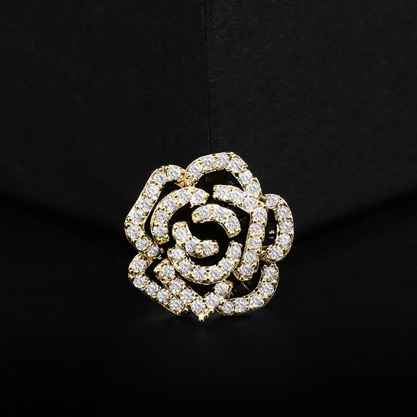 luxury black camellia flower brooch micro zircons fashion party jewelry corsage pin for women clothing accessories gift, Gray
luxury black camellia flower brooch micro zircons fashion party jewelry corsage pin for women clothing accessories gift, Gray
