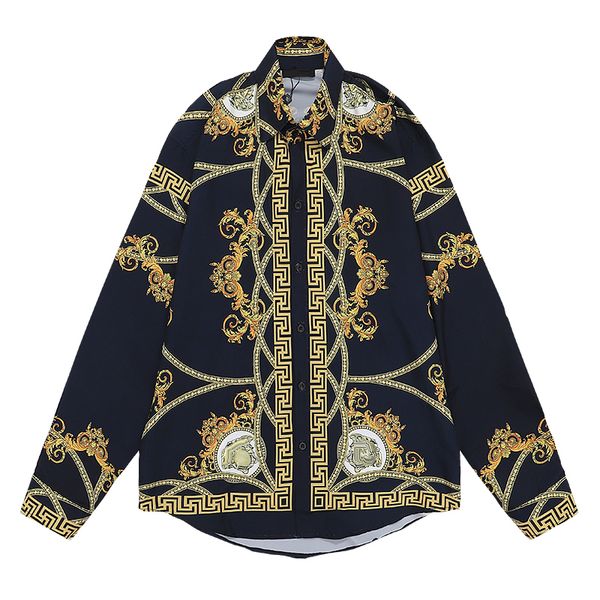 designer medusa luxury classic men's casual shirt premium noble flower t-shirt long sleeve top, White;black
designer medusa luxury classic men's casual shirt premium noble flower t-shirt long sleeve top, White;black