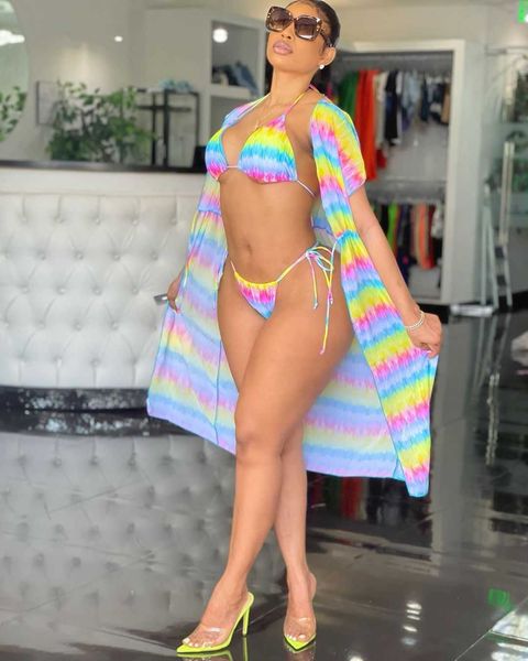 two piece dress 2021swimming bikini striped print short sleeve bandage age reduction beach suits 3 piece set women and pant t230113, White
two piece dress 2021swimming bikini striped print short sleeve bandage age reduction beach suits 3 piece set women and pant t230113, White