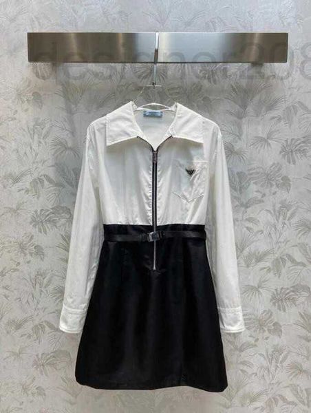 casual dresses designer women's contrast color stitching shirt zipper dress design upper body elegant and 903 ejaq, Black;gray
casual dresses designer women's contrast color stitching shirt zipper dress design upper body elegant and 903 ejaq, Black;gray