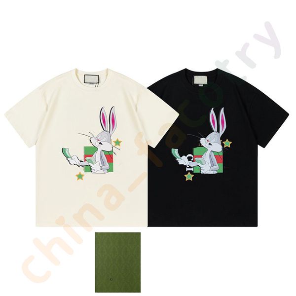 new designer men's t-shirts year of the rabbit exclusive rabbit letter short sleeve men's women's t-shirt, White;black
new designer men's t-shirts year of the rabbit exclusive rabbit letter short sleeve men's women's t-shirt, White;black