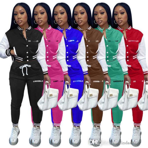 ladies sports tracksuits 2023 spirng winter long sleeve letter printed splicing two piece set baseball sport jogging suits, White
ladies sports tracksuits 2023 spirng winter long sleeve letter printed splicing two piece set baseball sport jogging suits, White