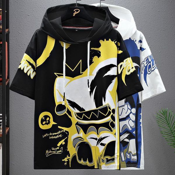 men's hoodies sweatshirts summer japan fashion streetwear short sleeve casual clothed harajuku printing 230113, Black
men's hoodies sweatshirts summer japan fashion streetwear short sleeve casual clothed harajuku printing 230113, Black