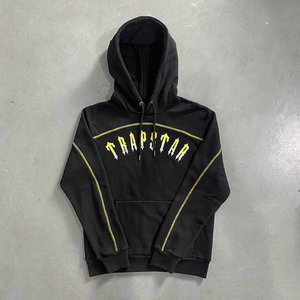 men's hoodies sweatshirts towel gradient embroidery hoodie men woman 1 1 golden strip fleece hoody pullovers t230111, Black
men's hoodies sweatshirts towel gradient embroidery hoodie men woman 1 1 golden strip fleece hoody pullovers t230111, Black