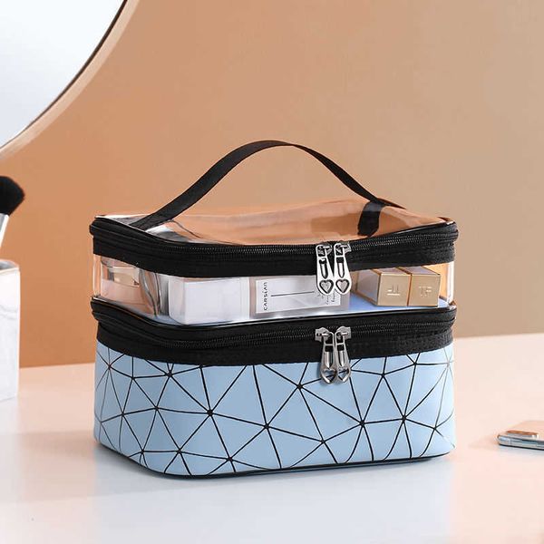 cosmetic bags cases new double layer cosmetic bag box lattice portable women s makeup artist multifunctional storage for washing and 230113
cosmetic bags cases new double layer cosmetic bag box lattice portable women s makeup artist multifunctional storage for washing and 230113