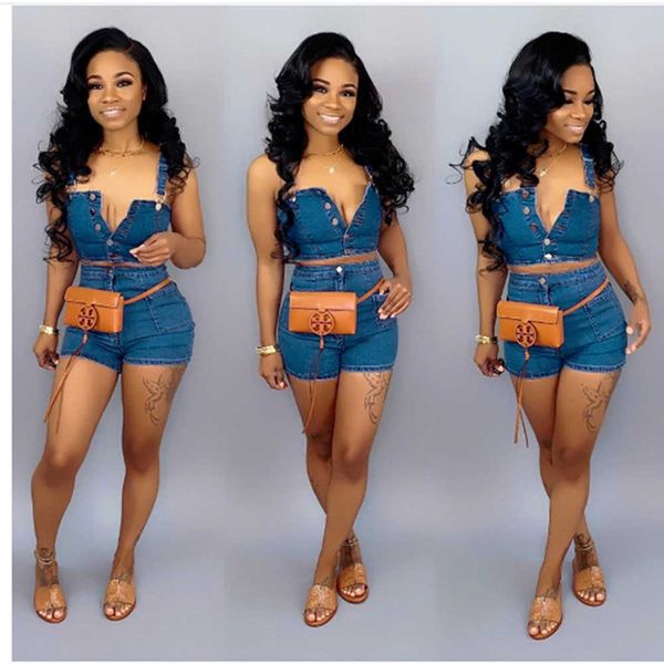 two piece dress echoine solid button strap crop shorts denim jeans two piece set skinny outfits streewear t230113, White
two piece dress echoine solid button strap crop shorts denim jeans two piece set skinny outfits streewear t230113, White