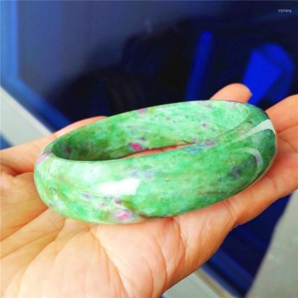 bangle 2023 arrival natural ru by zoisite bangles bracelets fashion round crystal stone woman inner diameter 55mm, Black
bangle 2023 arrival natural ru by zoisite bangles bracelets fashion round crystal stone woman inner diameter 55mm, Black
