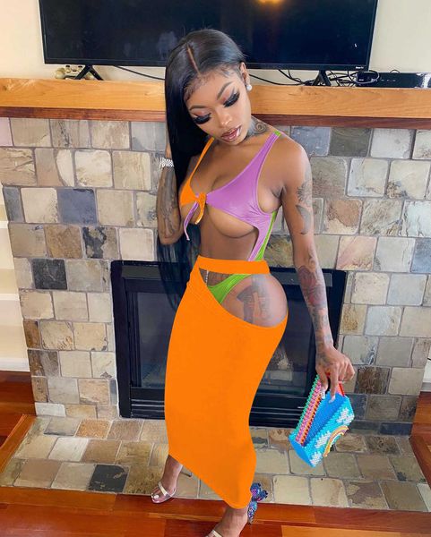 two piece dress echoine color patchwork hollow out bra midi dress women beach swimsuit 2022 fashion fitness swimwear bathwear holidays t2301, White
two piece dress echoine color patchwork hollow out bra midi dress women beach swimsuit 2022 fashion fitness swimwear bathwear holidays t2301, White