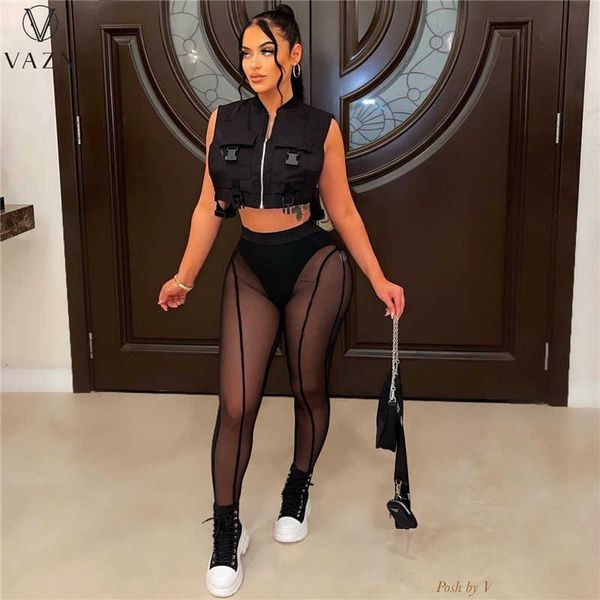 two piece dress 2022 new street casual style women suit sleeveless zipper short elastic long pants long pants pure color women set t230113, White
two piece dress 2022 new street casual style women suit sleeveless zipper short elastic long pants long pants pure color women set t230113, White