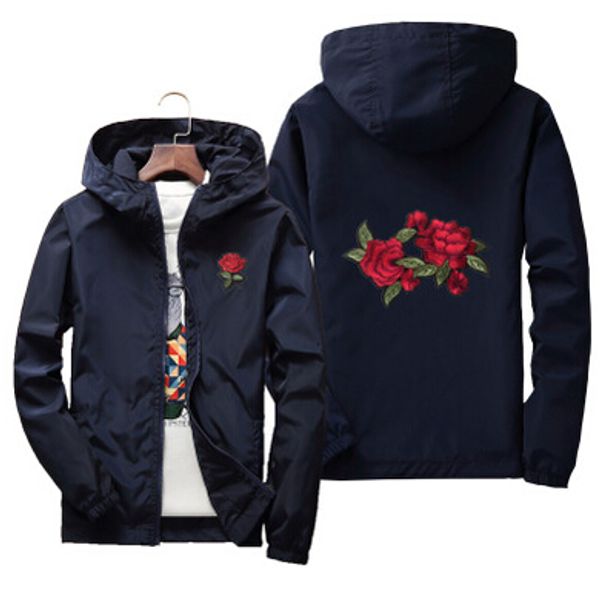 rose windbreaker men women's jacket new fashion white and black roses outwear coat mens designer jacket qhe8, Black;brown
rose windbreaker men women's jacket new fashion white and black roses outwear coat mens designer jacket qhe8, Black;brown