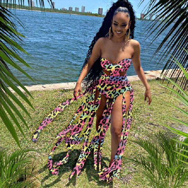 two piece dress echoine 2 piece set beachwear swimsuit colorful leopard print lace up backless crop and tassel shorts fashion swimwear t2301, White
two piece dress echoine 2 piece set beachwear swimsuit colorful leopard print lace up backless crop and tassel shorts fashion swimwear t2301, White