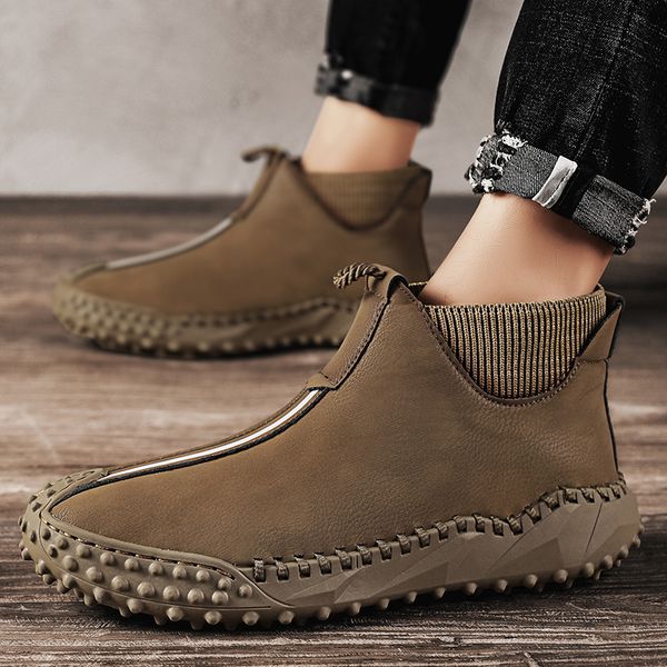 dress shoes men luxury brand handmade designer comfortable motorcycle nonslip hiking driving platform leather casual ankle soft 230114, Black
dress shoes men luxury brand handmade designer comfortable motorcycle nonslip hiking driving platform leather casual ankle soft 230114, Black