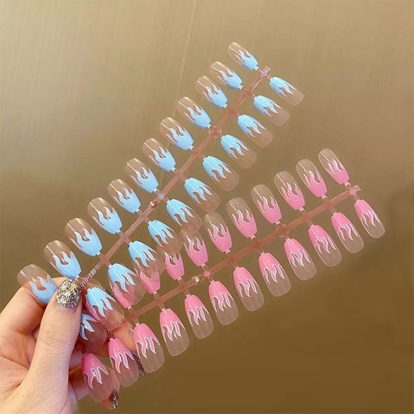 false nails pcs flame fake with designs nail long coffin ballerina detachable full cover wedding party decoration 230114, Red;gold
false nails pcs flame fake with designs nail long coffin ballerina detachable full cover wedding party decoration 230114, Red;gold