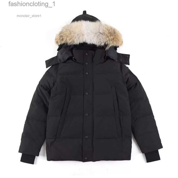 mens down jacket goose coat real big wolf fur canadian wyndham overcoat clothing casual fashion style winter outerwear parka, Black
mens down jacket goose coat real big wolf fur canadian wyndham overcoat clothing casual fashion style winter outerwear parka, Black