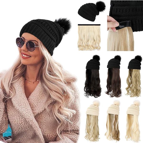 synthetic s shangzi hat long wavy with beret knitted fashion black autumn winter cap hair s 230114
synthetic s shangzi hat long wavy with beret knitted fashion black autumn winter cap hair s 230114