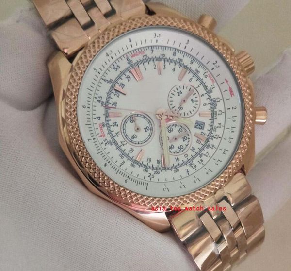 classic 2 style super quality 48mm men watches k25362 vk quartz movement white dial 18k gold auto date chronograph working mens wristwatches, Slivery;brown
classic 2 style super quality 48mm men watches k25362 vk quartz movement white dial 18k gold auto date chronograph working mens wristwatches, Slivery;brown