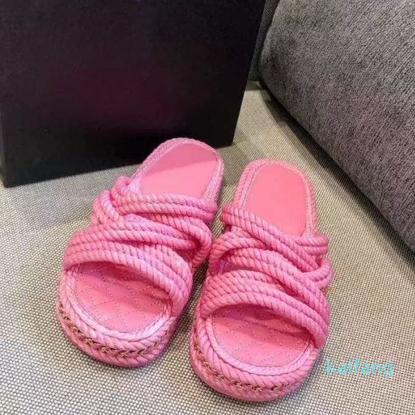 metal summer women chain flat slippers narrow band weaves beach slides hemp platorm fashion brand designer shoes flip flops espadrille
metal summer women chain flat slippers narrow band weaves beach slides hemp platorm fashion brand designer shoes flip flops espadrille