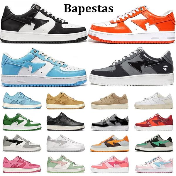 2023 bapestas baped designer casual shoes platform sneakers bapesta sk8 sta patent leather green black white plate-forme for men women train
2023 bapestas baped designer casual shoes platform sneakers bapesta sk8 sta patent leather green black white plate-forme for men women train