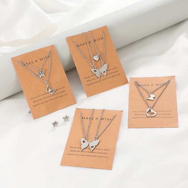 2pcs/set couple necklace magnet lover heart butterfly pendant necklaces for women men friendship party jewelry gifts, Silver
2pcs/set couple necklace magnet lover heart butterfly pendant necklaces for women men friendship party jewelry gifts, Silver