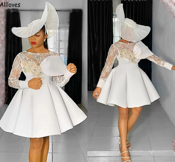 white fashion cocktail party dresses for women long sleeves lace applique beaded formal party ball gowns fluffy skirt short prom dress dubai, Black
white fashion cocktail party dresses for women long sleeves lace applique beaded formal party ball gowns fluffy skirt short prom dress dubai, Black