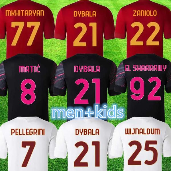 22 23 roma home soccer jersey dybala pellegrini belotti celik abraham 2022 2023 as away 3rd jerseys zaniolo mancini kumbulla men kids kit fo, Black;yellow
22 23 roma home soccer jersey dybala pellegrini belotti celik abraham 2022 2023 as away 3rd jerseys zaniolo mancini kumbulla men kids kit fo, Black;yellow