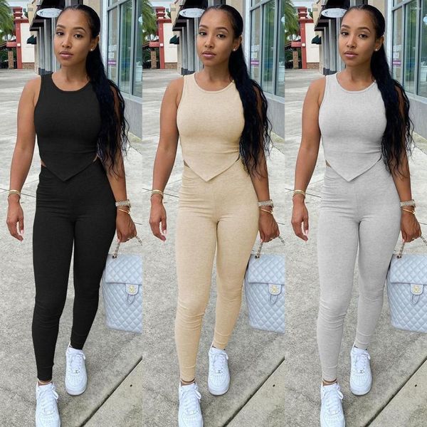 women's two piece pants 2023 autumn women ribbed 2 set sleeveless o neck tracksuit elastic bodycon nightclub party matching suit female, White
women's two piece pants 2023 autumn women ribbed 2 set sleeveless o neck tracksuit elastic bodycon nightclub party matching suit female, White