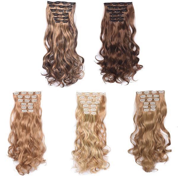 synthetic s 16 clips 6 pieces clip in hair s medium long curly style blonde black piece heat resistant 24 230114
synthetic s 16 clips 6 pieces clip in hair s medium long curly style blonde black piece heat resistant 24 230114
