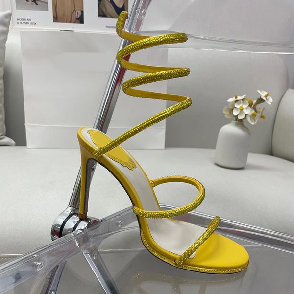 classic rhinestone stiletto sandals women sandals fashion super-high heels luxury designer dress shoes satin snake-shaped coiling party 9.5c, Black
classic rhinestone stiletto sandals women sandals fashion super-high heels luxury designer dress shoes satin snake-shaped coiling party 9.5c, Black