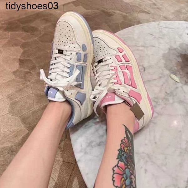 amirs new 2022ss bone shoes skeleton pattern women's low-sports casual leather pink high street shoes, Black
amirs new 2022ss bone shoes skeleton pattern women's low-sports casual leather pink high street shoes, Black