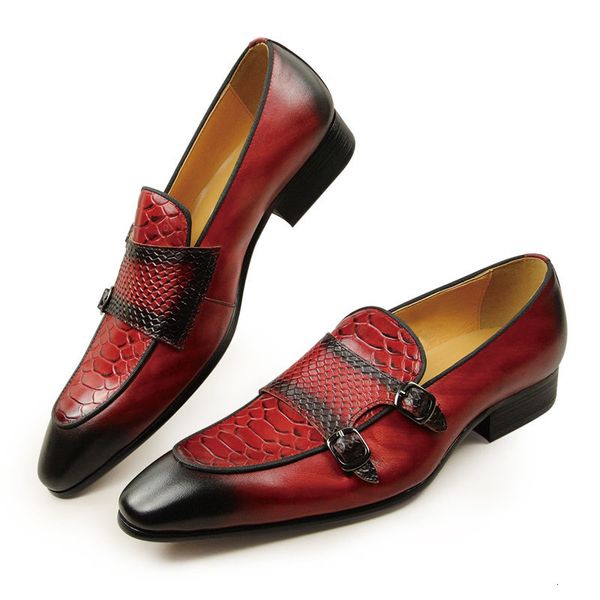 dress shoes summer pointed toe print loafers leather for men's classic casual fashion wedding luxury gift 230114, Black
dress shoes summer pointed toe print loafers leather for men's classic casual fashion wedding luxury gift 230114, Black