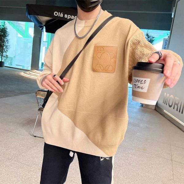winter wool sweater mens knitwear low designer sweaters logo embroidered pullover coat men women leather pocket knit shirt, White;black
winter wool sweater mens knitwear low designer sweaters logo embroidered pullover coat men women leather pocket knit shirt, White;black