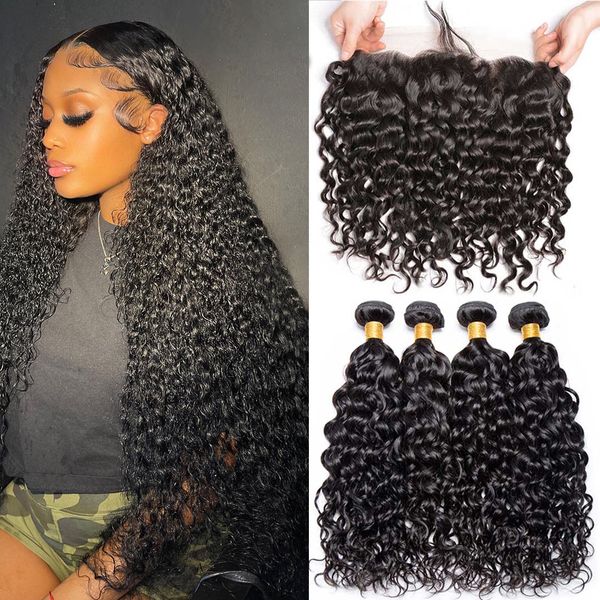 hair pieces 10a peruvian bundles with frontal water wave clre 13x4 ear to lace human weave s 230114, Black;brown
hair pieces 10a peruvian bundles with frontal water wave clre 13x4 ear to lace human weave s 230114, Black;brown