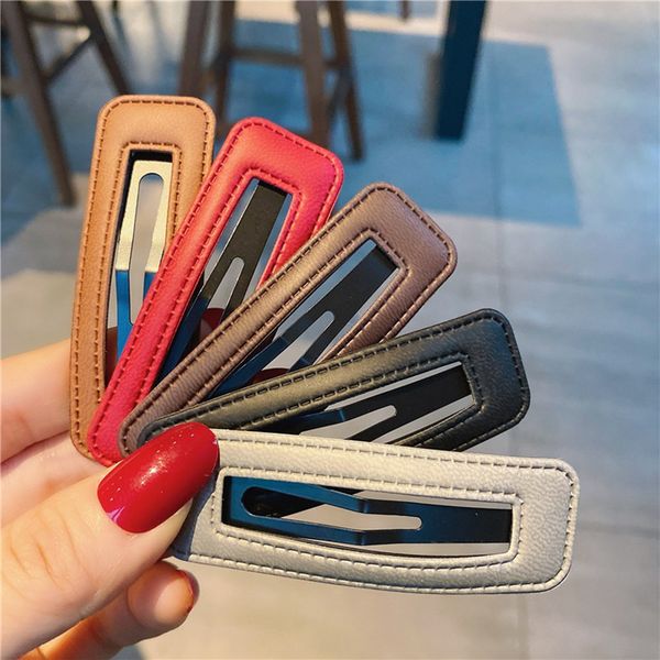 vintage pu leather hair clips ribbon for women girls fashion geometric barrettes headwear elastic hair band hairpins hairs accessories 1338, Slivery;white
vintage pu leather hair clips ribbon for women girls fashion geometric barrettes headwear elastic hair band hairpins hairs accessories 1338, Slivery;white