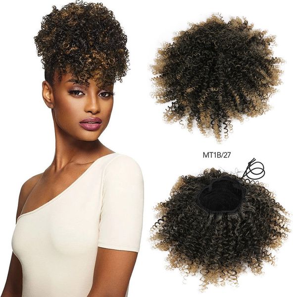 synthetic s bol short curly chignon hair bun tail s wrap drawstring puff hairpiece for women with clips ombre blonde 230114, Black
synthetic s bol short curly chignon hair bun tail s wrap drawstring puff hairpiece for women with clips ombre blonde 230114, Black