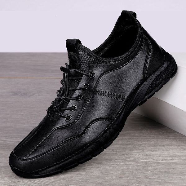 dress shoes men's sneakers fashion genuine leather flat handmade sewing outdoor breathable luxury casual footwear 230114, Black
dress shoes men's sneakers fashion genuine leather flat handmade sewing outdoor breathable luxury casual footwear 230114, Black