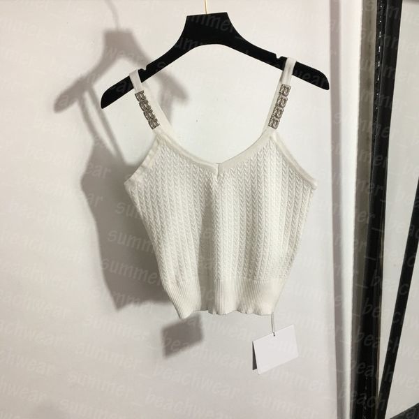 designer rhinestone letter tee women knits vest sling vests fashion knitted t shirt, White
designer rhinestone letter tee women knits vest sling vests fashion knitted t shirt, White