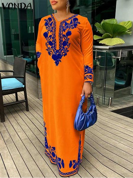 casual dresses women party dress vonda bohemian vneck long maxi dresses summer sundress elegant autumn printed vestido feminina robe 230113, Black;gray
casual dresses women party dress vonda bohemian vneck long maxi dresses summer sundress elegant autumn printed vestido feminina robe 230113, Black;gray