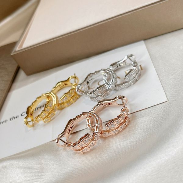 snake earrings for woman design brand charm studs quality 18k gold letter classic party jewelry with gift box, Golden
snake earrings for woman design brand charm studs quality 18k gold letter classic party jewelry with gift box, Golden
