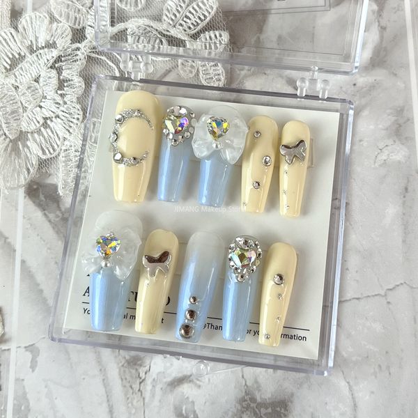 false nails y2k press on glitter fake nail with glue handmade luxury long coffin reusable tips diy manicure 230114, Red;gold
false nails y2k press on glitter fake nail with glue handmade luxury long coffin reusable tips diy manicure 230114, Red;gold