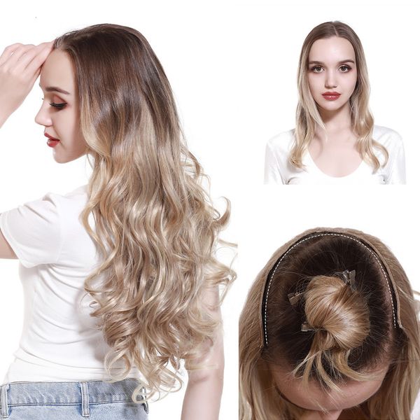 synthetic s blonde clip on in hair s curly pieces heat resistant natural fake for women 230114, Black
synthetic s blonde clip on in hair s curly pieces heat resistant natural fake for women 230114, Black
