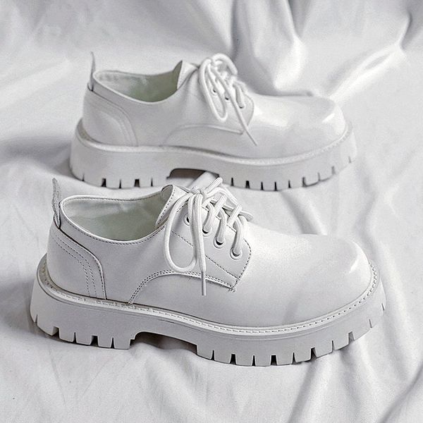 dress shoes men high sole platform casual leather male japan korean streetwear business fashion vintage wedding shoe 230114, Black
dress shoes men high sole platform casual leather male japan korean streetwear business fashion vintage wedding shoe 230114, Black