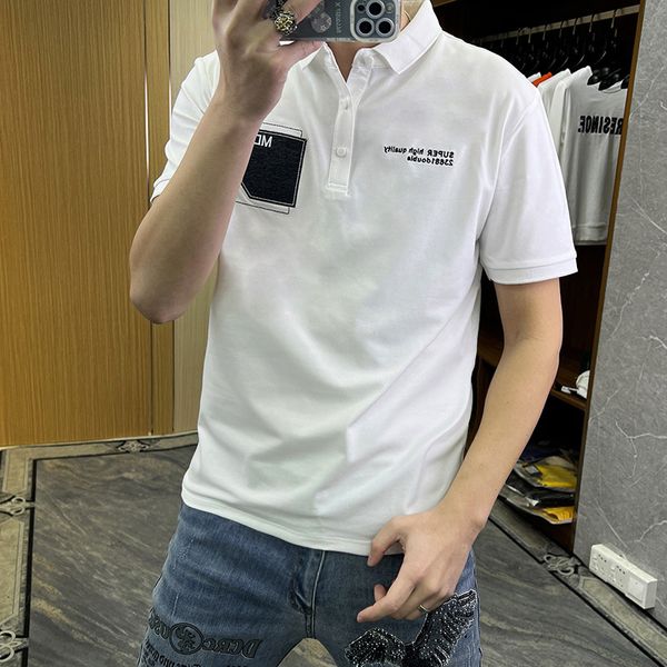 men's short-sleeved polo t-shirt 2023 summer new fashion embroidery tees young middle-aged lapel men's bottom shirt trend m-4xl, White;black
men's short-sleeved polo t-shirt 2023 summer new fashion embroidery tees young middle-aged lapel men's bottom shirt trend m-4xl, White;black