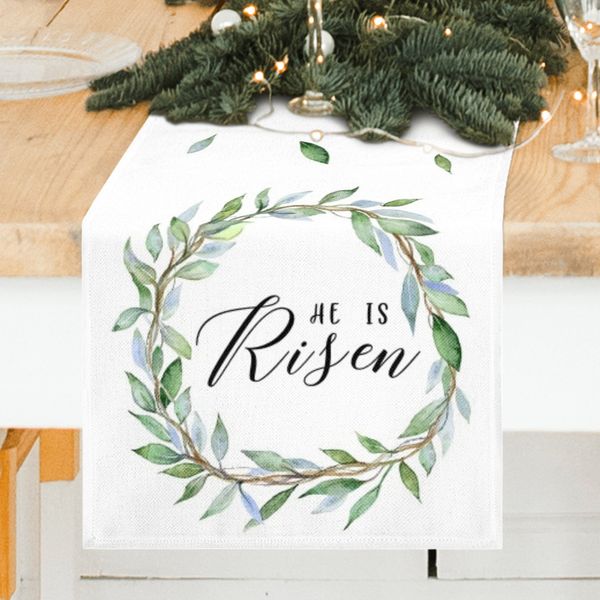 jbralid easter wreath he is risen blessed table runner spring holiday coffee kitchen dining table runner for home party decor 13x72 inch, Black;brown
jbralid easter wreath he is risen blessed table runner spring holiday coffee kitchen dining table runner for home party decor 13x72 inch, Black;brown