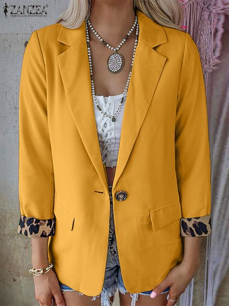 womens suits blazers zanzea elegant suit collar suit coats fashion 34 sleeve office wear blazer women leopard print cuffs autumn casual loos, White;black
womens suits blazers zanzea elegant suit collar suit coats fashion 34 sleeve office wear blazer women leopard print cuffs autumn casual loos, White;black