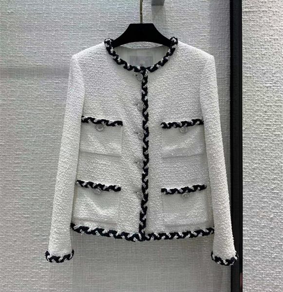 wool & blends europe and the united states women's 2022 winter new long sleeve single breasted white multi pocket fashion tweed coat, Black
wool & blends europe and the united states women's 2022 winter new long sleeve single breasted white multi pocket fashion tweed coat, Black