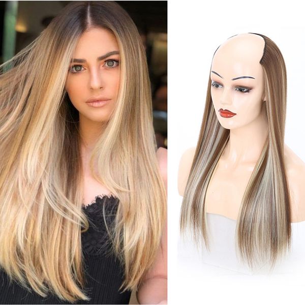 synthetic s sissi's long straight wavy curly ushaped half for women natural brown black fake hair s 230114
synthetic s sissi's long straight wavy curly ushaped half for women natural brown black fake hair s 230114