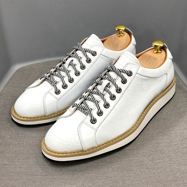 dress shoes men casual genuine cow leather fashion handmade print lace up sports daily flat breathable causal for 230114, Black
dress shoes men casual genuine cow leather fashion handmade print lace up sports daily flat breathable causal for 230114, Black