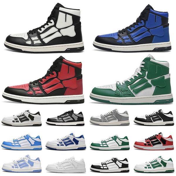 2022 new fashion low high designer skel bones low leather sneakers shoes men's skeleton basketball running black white lace up
2022 new fashion low high designer skel bones low leather sneakers shoes men's skeleton basketball running black white lace up