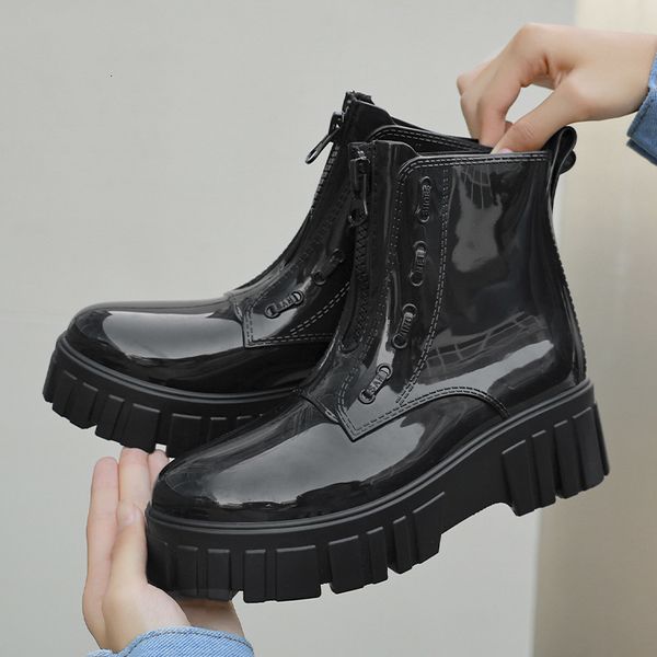 rain boots comemore platform medium heel female outer thick bottom fashion rubber for girls waterproof shoes 230114, Black;red
rain boots comemore platform medium heel female outer thick bottom fashion rubber for girls waterproof shoes 230114, Black;red